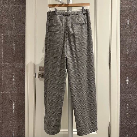 Vince plaid Italian wool-blend high rise trouser (10, heritage grey) - Picture 5 of 12